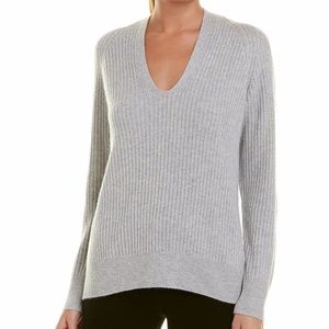 Vince Cashmere Ribbed Pullover V-Neck S NWT